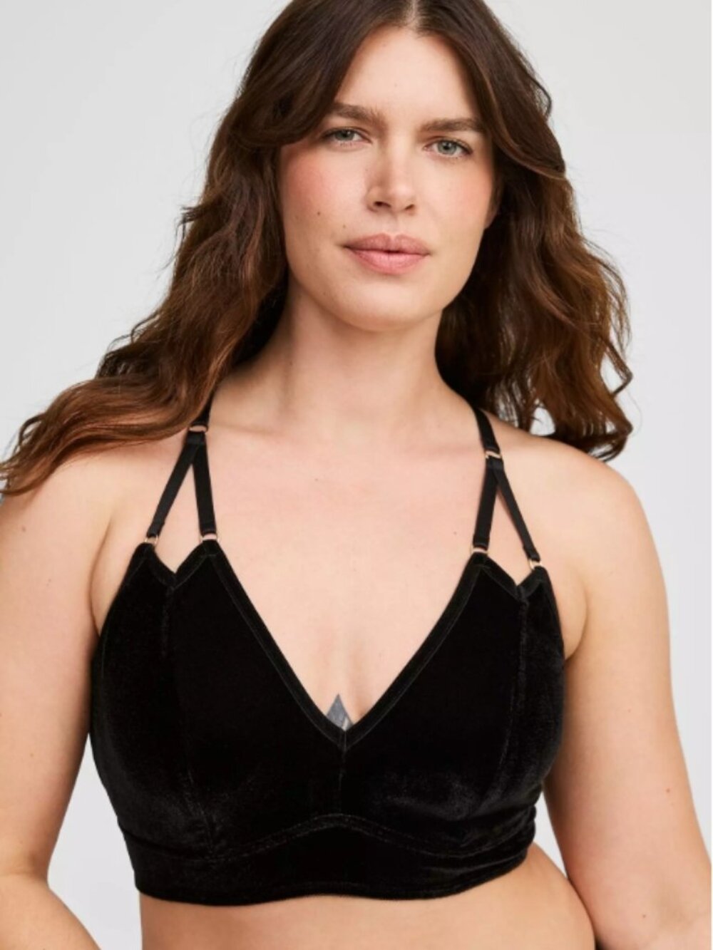 NWT-TORRID Velour & Mesh Bralette